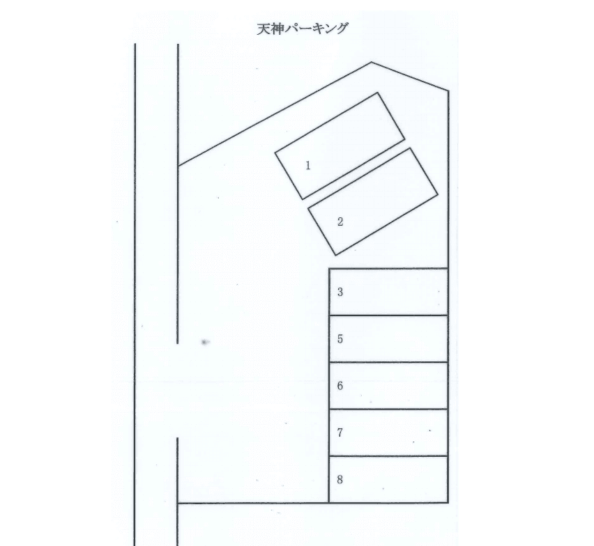 天神パーキングの駐車配置図