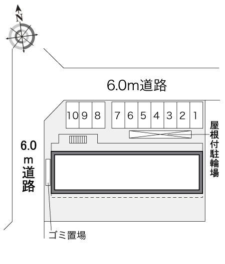 Ｔ　ヴィルヌーブⅢ(34316)の駐車配置図