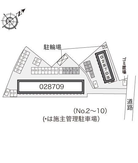 新富山Ａ(28708)の駐車配置図
