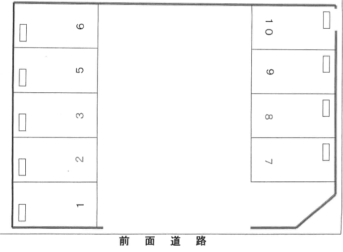 システムパーキング古志原の駐車配置図