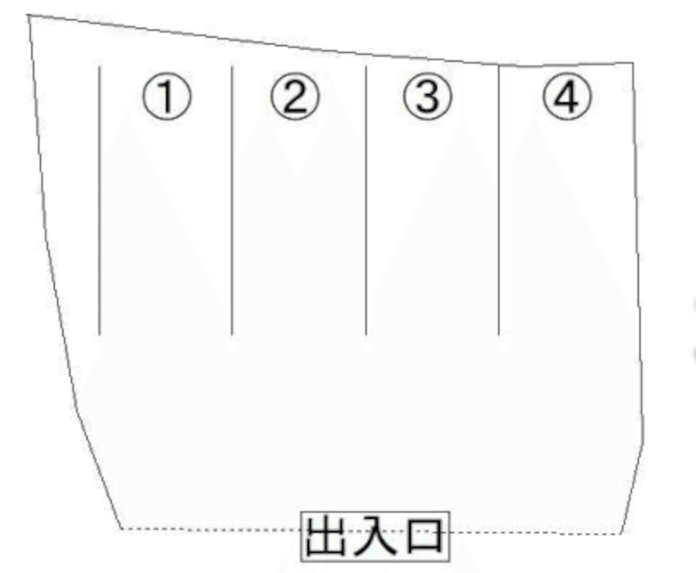 今町駐車場の駐車配置図