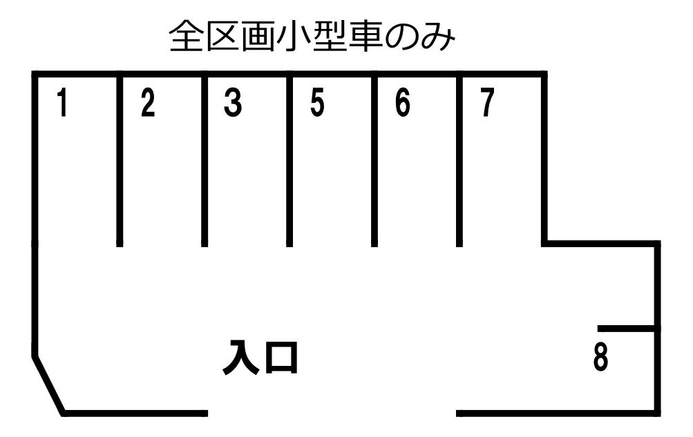 431中野本町駐車場の駐車配置図