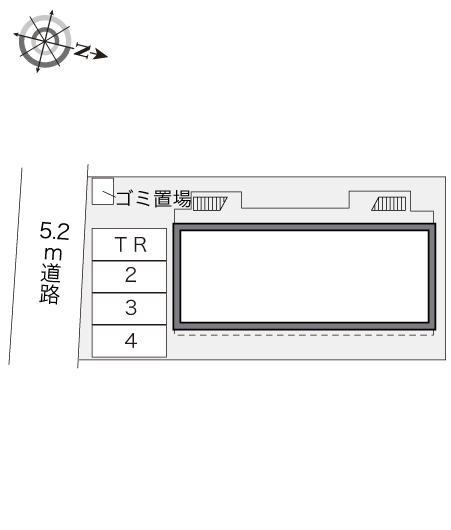 松原ハウス(12245)の駐車配置図