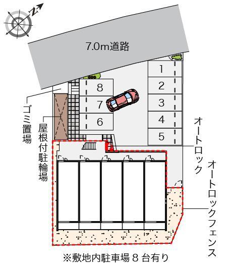 クレイノグローリアⅣ(56832)の駐車配置図