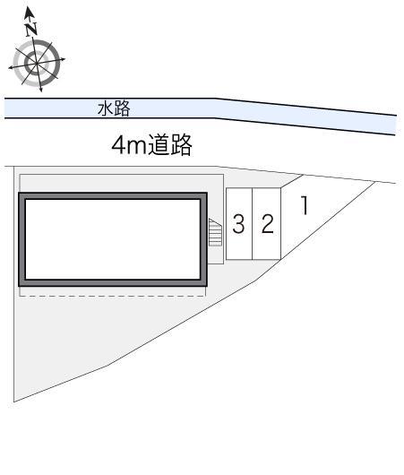クレールⅡ公園前(14884)の駐車配置図