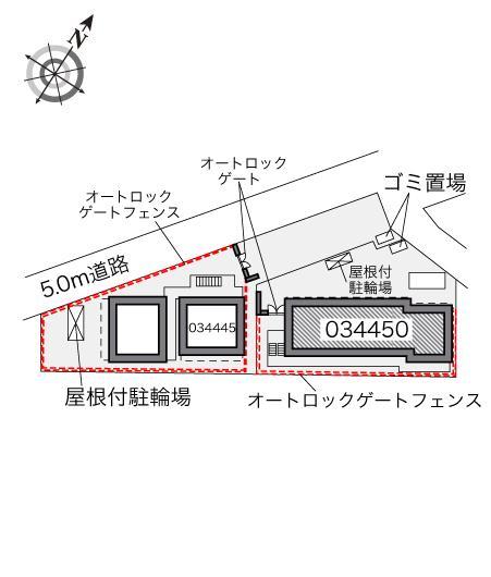 エムズ柏(34450)の駐車配置図