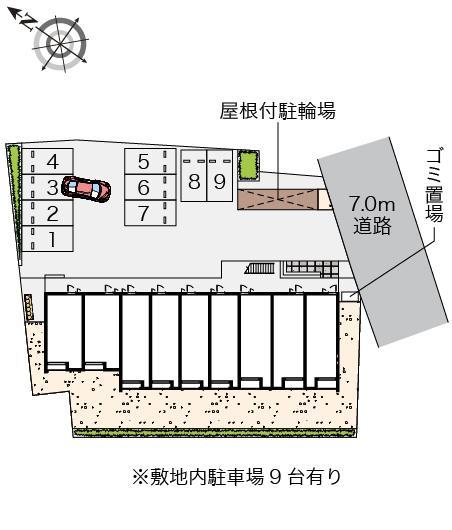 クレイノヴィラ　ヴェルテ(57506)の駐車配置図