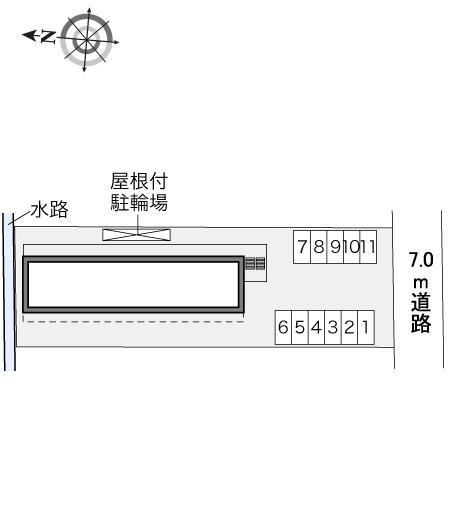 グリーンハイム南(34165)の駐車配置図
