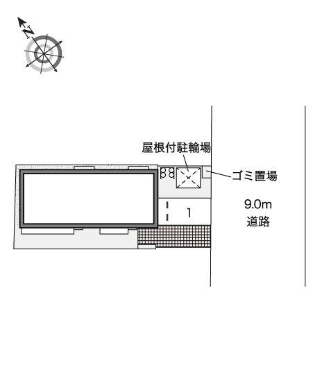春日ヶ丘荘(44701)の駐車配置図