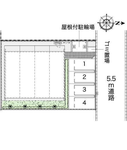 稲西(43564)の駐車配置図