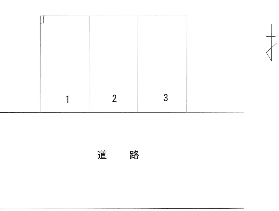 木町3-Fの駐車配置図