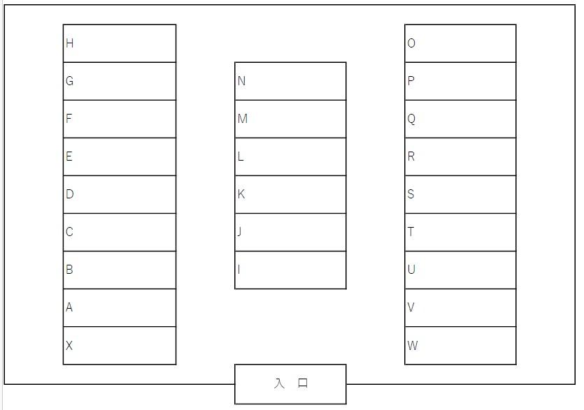 FKパーキングの駐車配置図