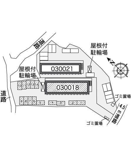 ＩＺＭ　Ⅲ(30018)の駐車配置図