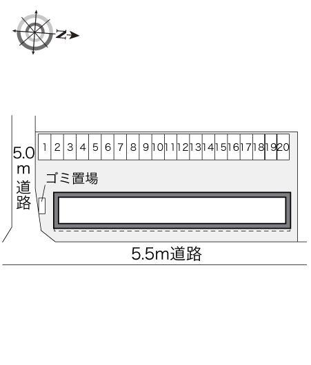 松原(29741)の駐車配置図