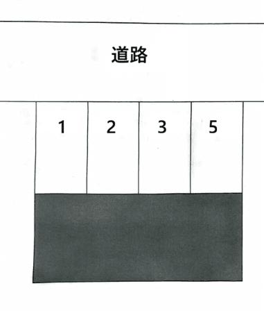 中池月極駐車場の駐車配置図