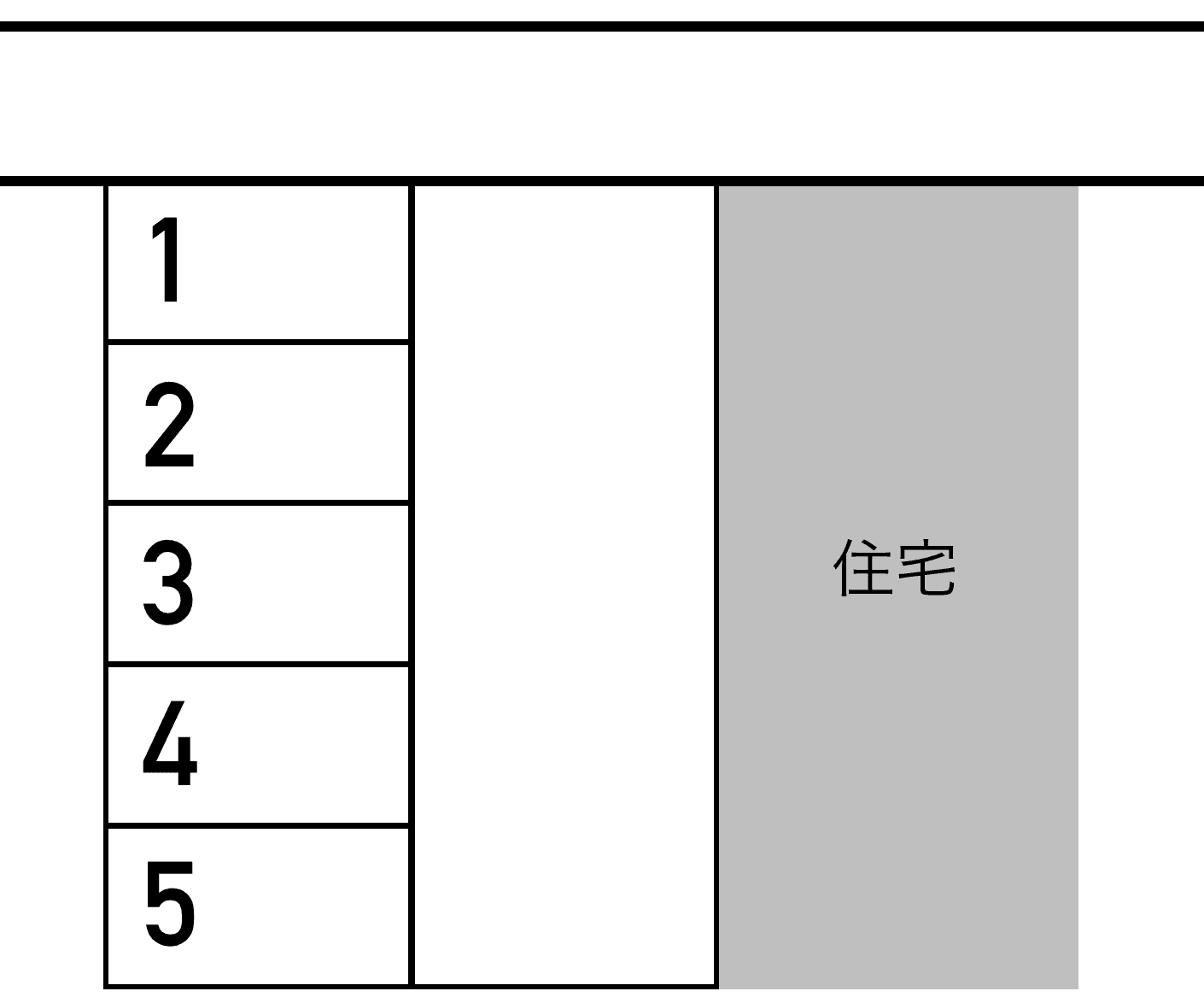 蜆塚４丁目　太田Pの駐車配置図