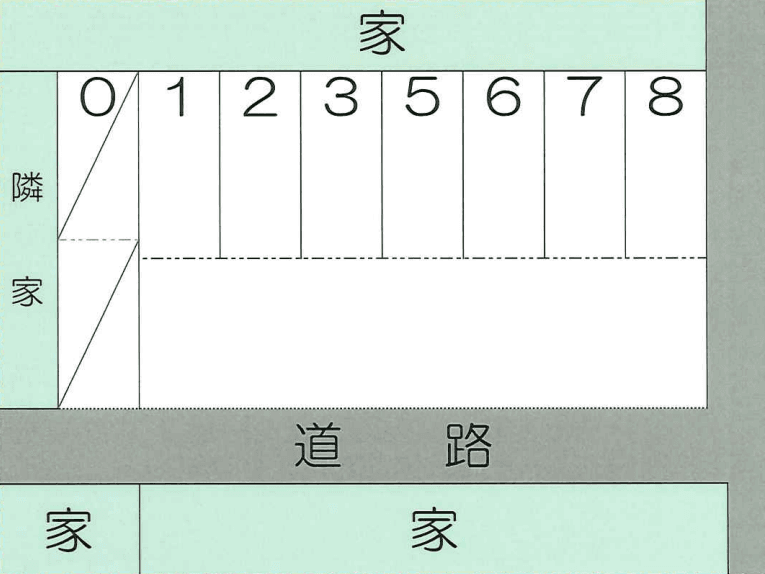 レストパーク緑が丘の駐車配置図