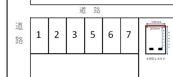 藤江南２丁目Ｆパーキングの駐車配置図