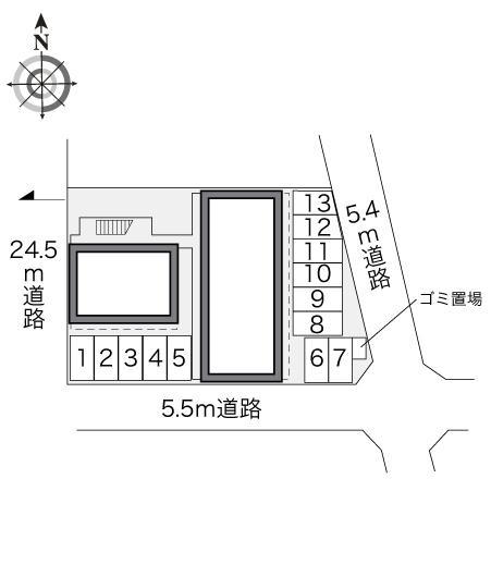 新堀(21820)の駐車配置図