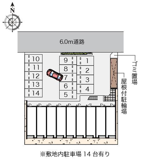 クレイノ南山公園(58145)の駐車配置図