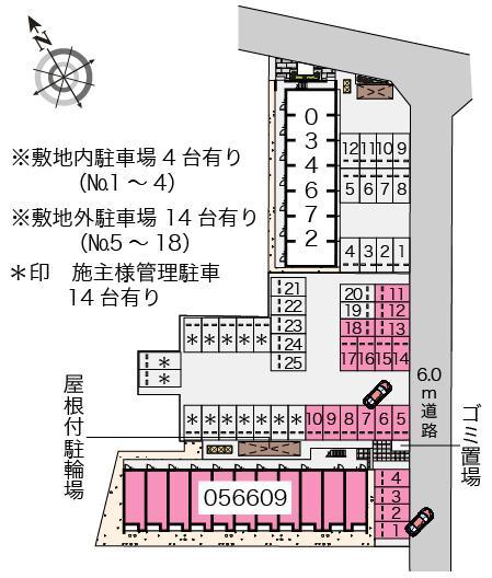 クレイノコルージャ(56609)の駐車配置図