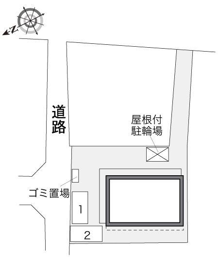 プレンティ鳳中町(32860)の駐車配置図
