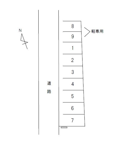 TP026 和泉K - Touchiの駐車配置図