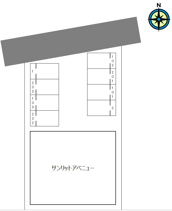 サンリットアベニューの駐車配置図