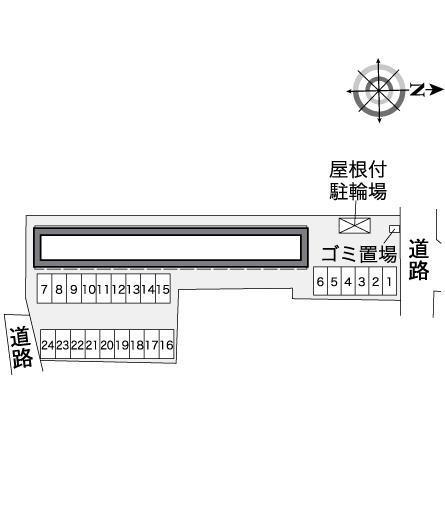 ブラウグラナ(36052)の駐車配置図