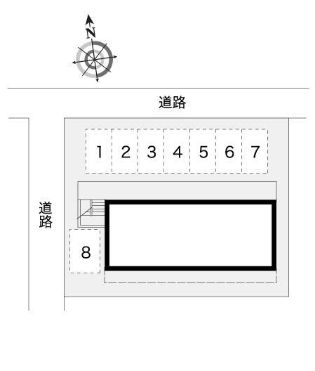 美國(7070)の駐車配置図