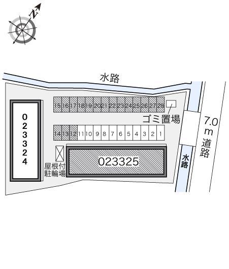 ヤマタケＢ(23325)の駐車配置図