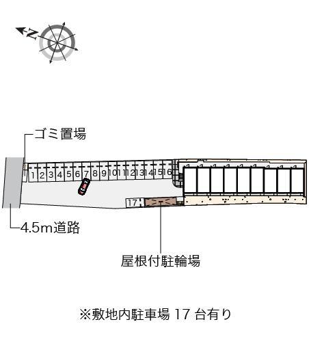 クレイノななせⅢ(58153)の駐車配置図