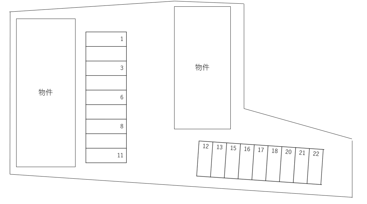 フォレスタ和泉Ａの駐車配置図