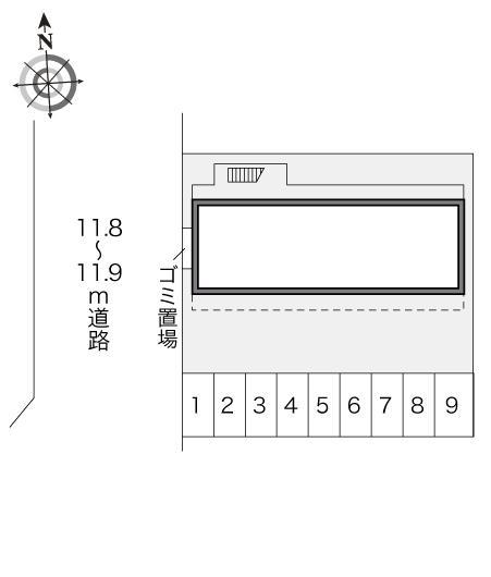 Ａｕｓｌｅｓｅ(21365)の駐車配置図
