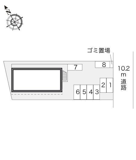 ピースＯスペイス(22097)の駐車配置図