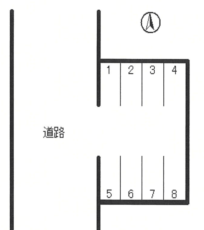 石垣東　小野駐車場の駐車配置図