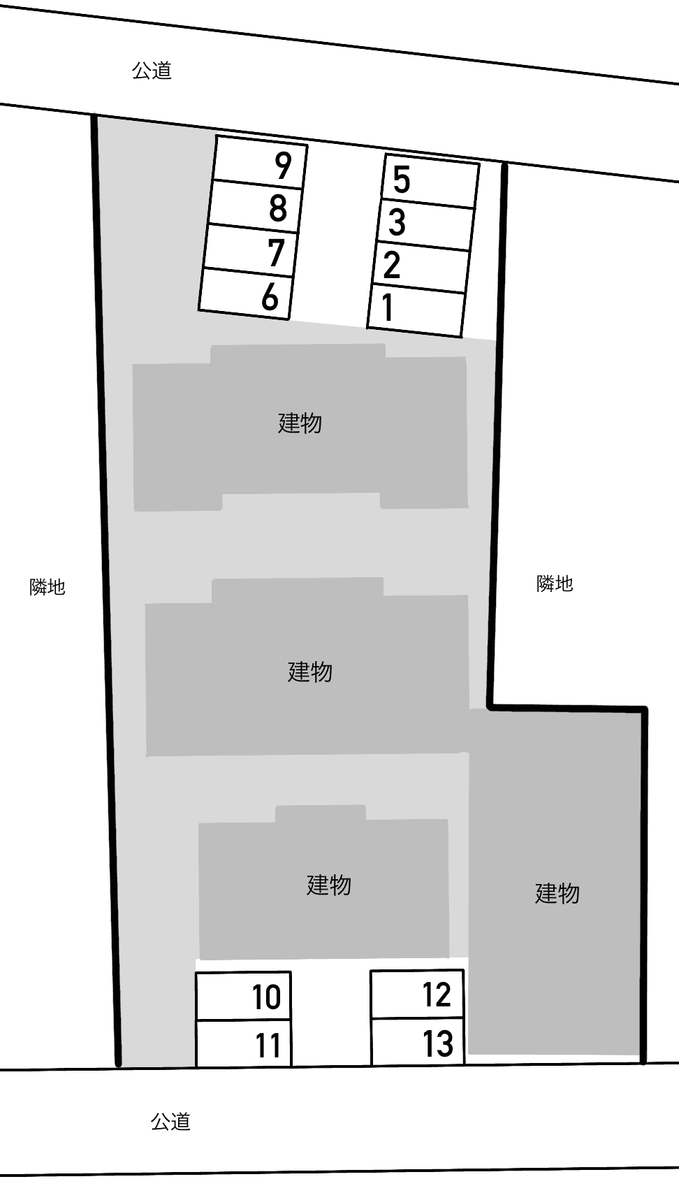 トワニーミツヤの駐車配置図