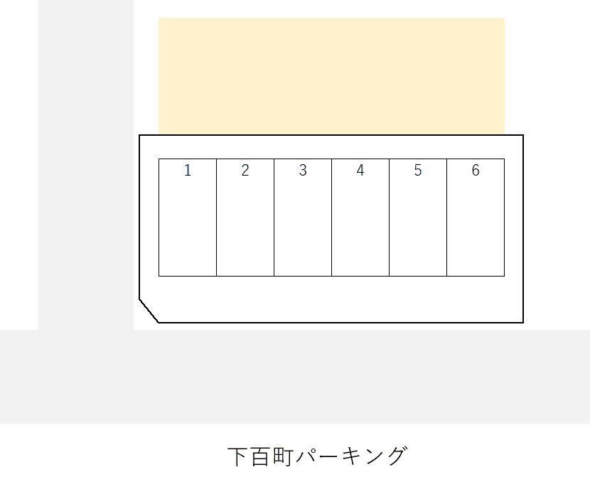 下百町パーキングの駐車配置図