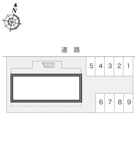 三村Ⅱ(16417)の駐車配置図