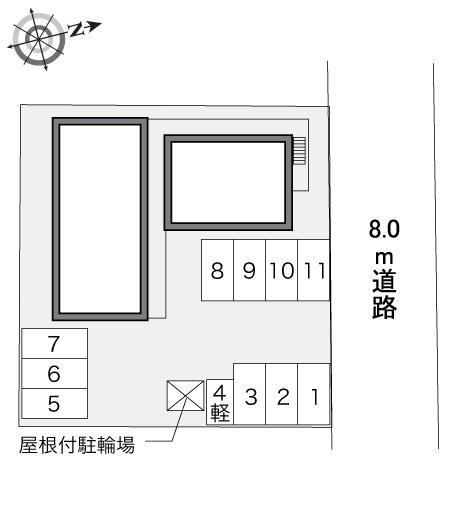 ラッキーヒル花和(34760)の駐車配置図