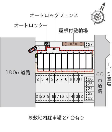ミランダアヴェニール(57531)の駐車配置図