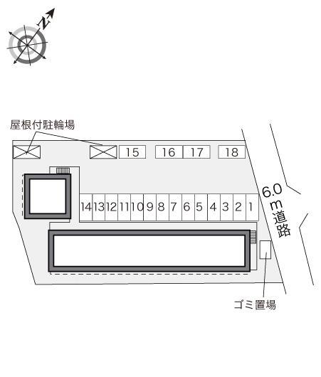 花咲の丘Ⅱ(28166)の駐車配置図
