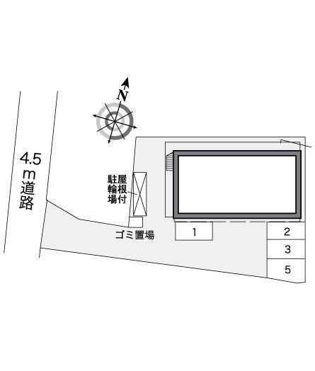 メゾン枝松(26157)の駐車配置図
