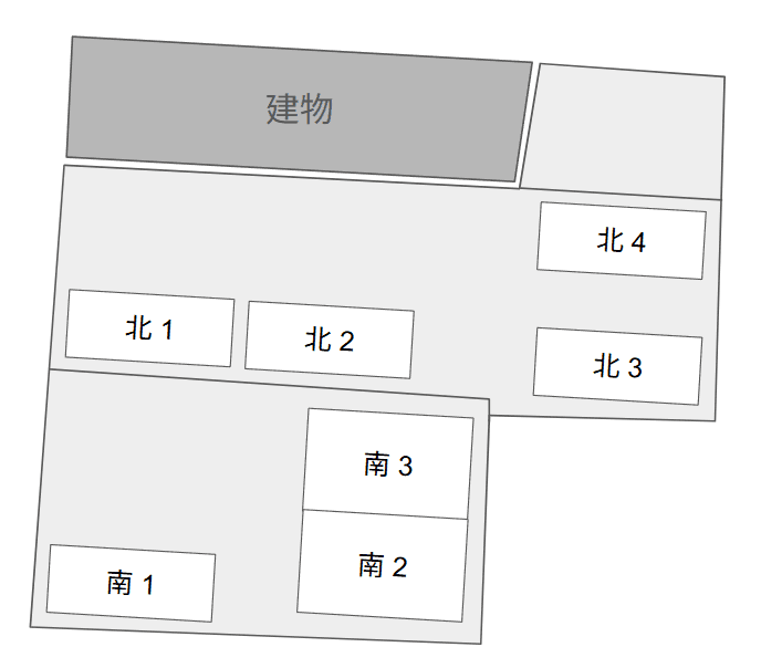 柳井町駐車場の駐車配置図