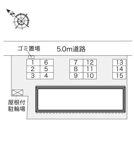 ジャスミン江島(34364)の駐車配置図