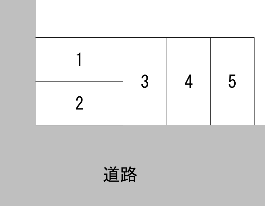中の島2-5　駐車場の駐車配置図