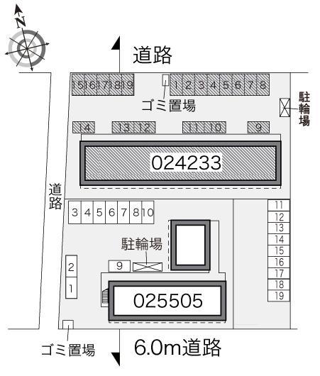 カメリアひたち野Ⅰ(24233)の駐車配置図