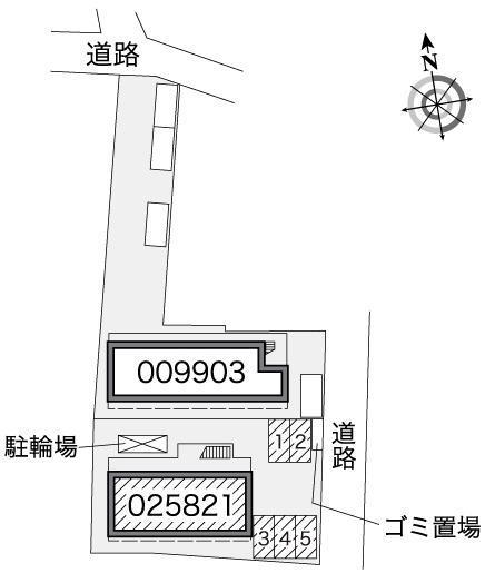 エヌズハイツ(25821)の駐車配置図