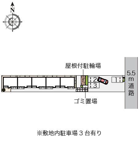 幸伸Ⅱ(55304)の駐車配置図