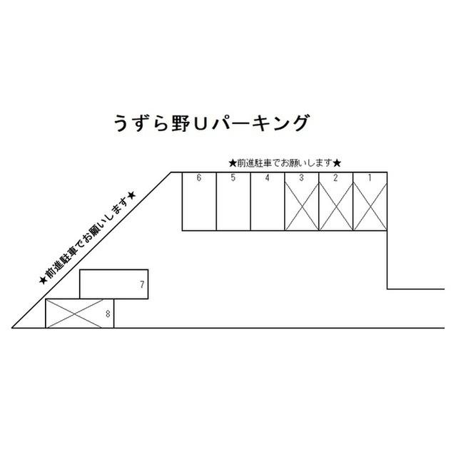 うずら野Uパーキングの駐車配置図